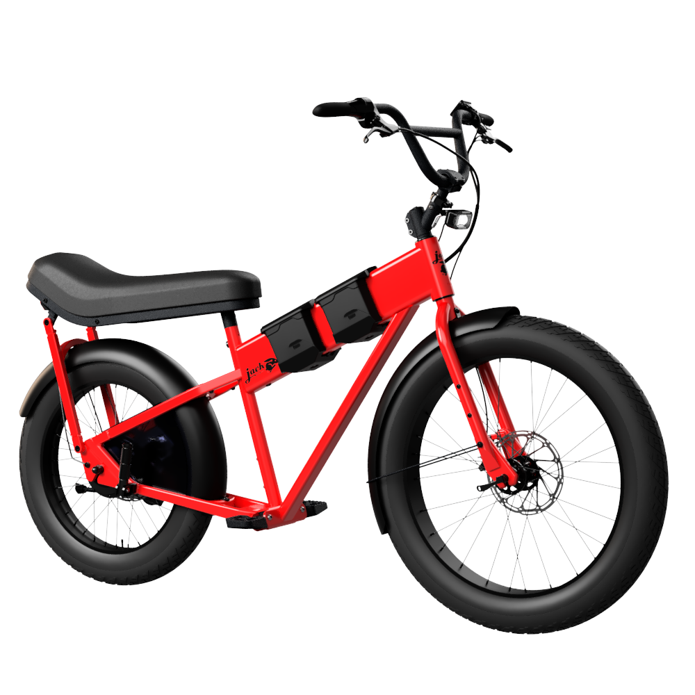 JackRabbit MG Doble - Lightweight 2-Up Seat Micro Hauler, Red