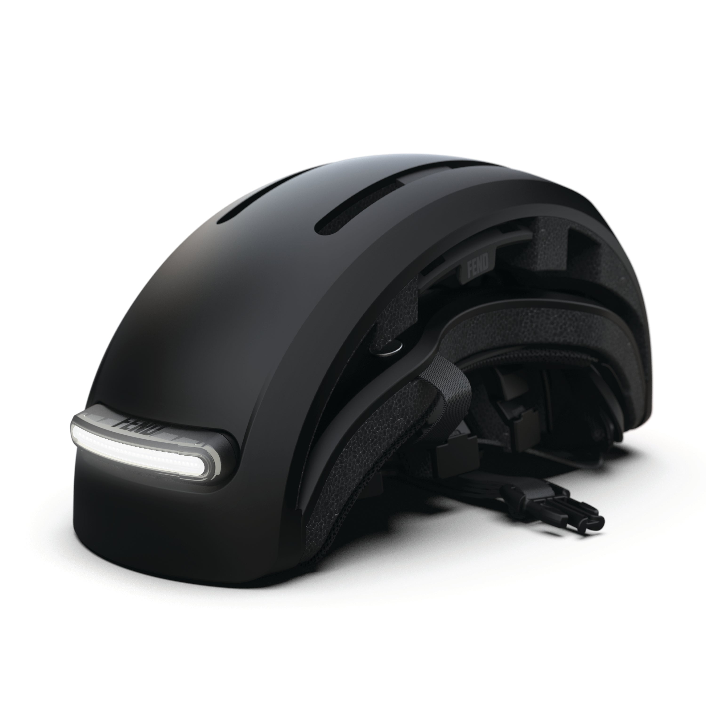 FEND Super Helmet + Lights Small / White