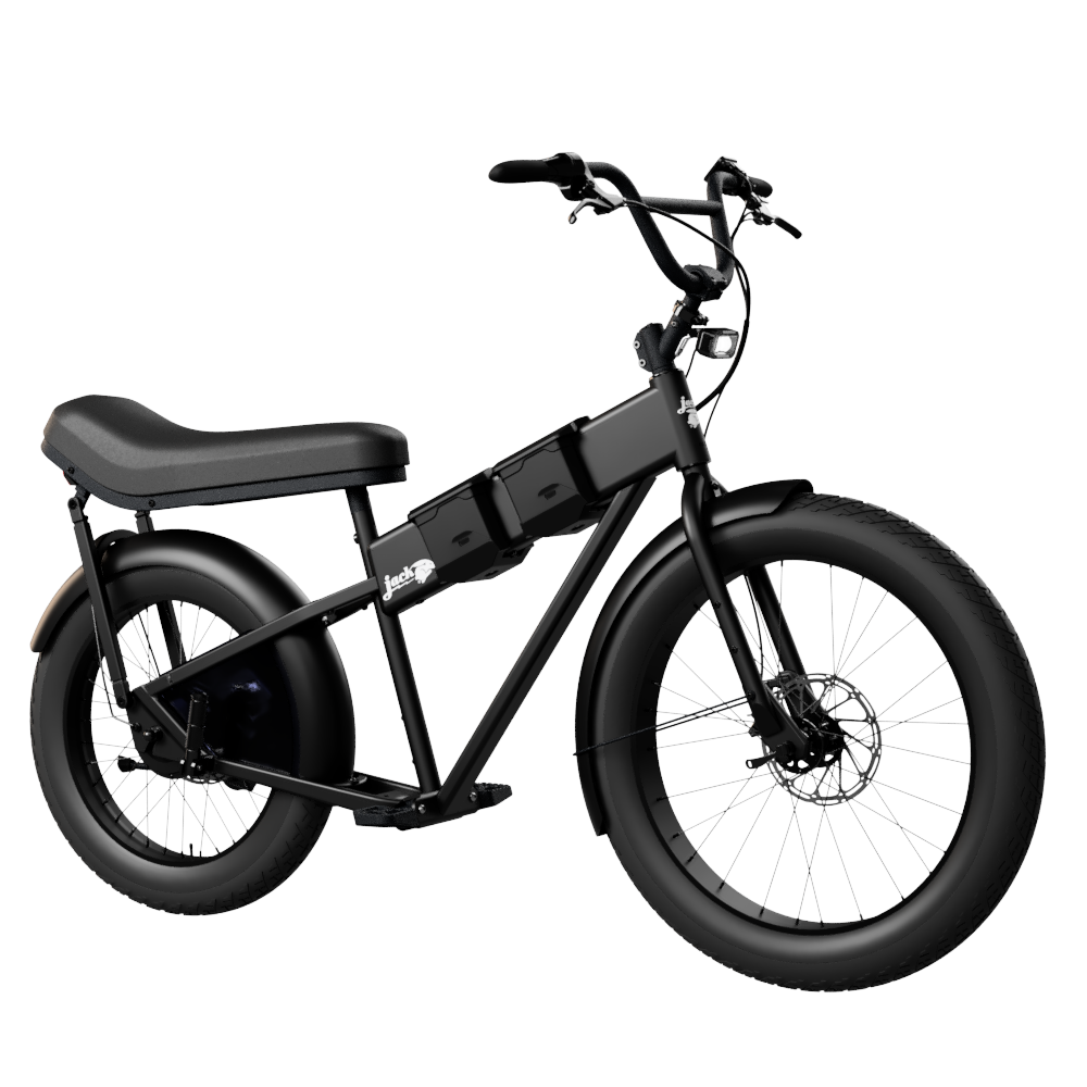 JackRabbit MG Doble - Lightweight 2-Up Seat Micro Hauler, Black