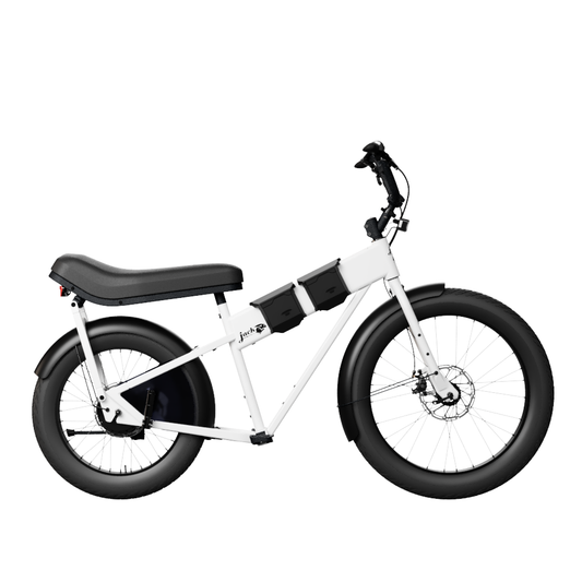 JackRabbit MG Doble - Lightweight 2-Up Seat Micro Hauler, White