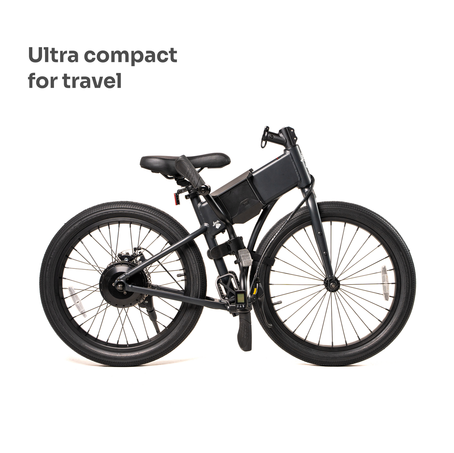 JackRabbit OG2 Pro - Lightweight & Compact Pro Micro eBike, Black
