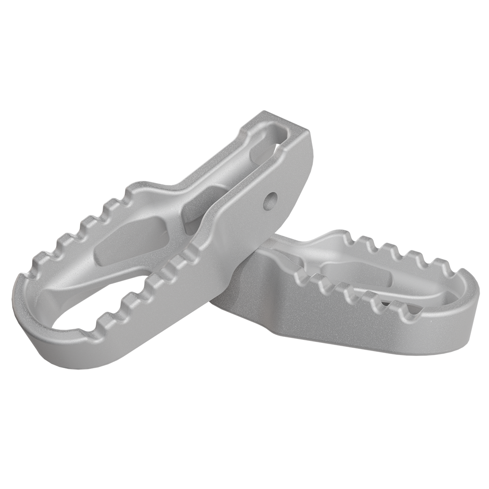 Moto-Style Footpegs for OG2, OG2 Pro, XG Pro, and MG - Silver