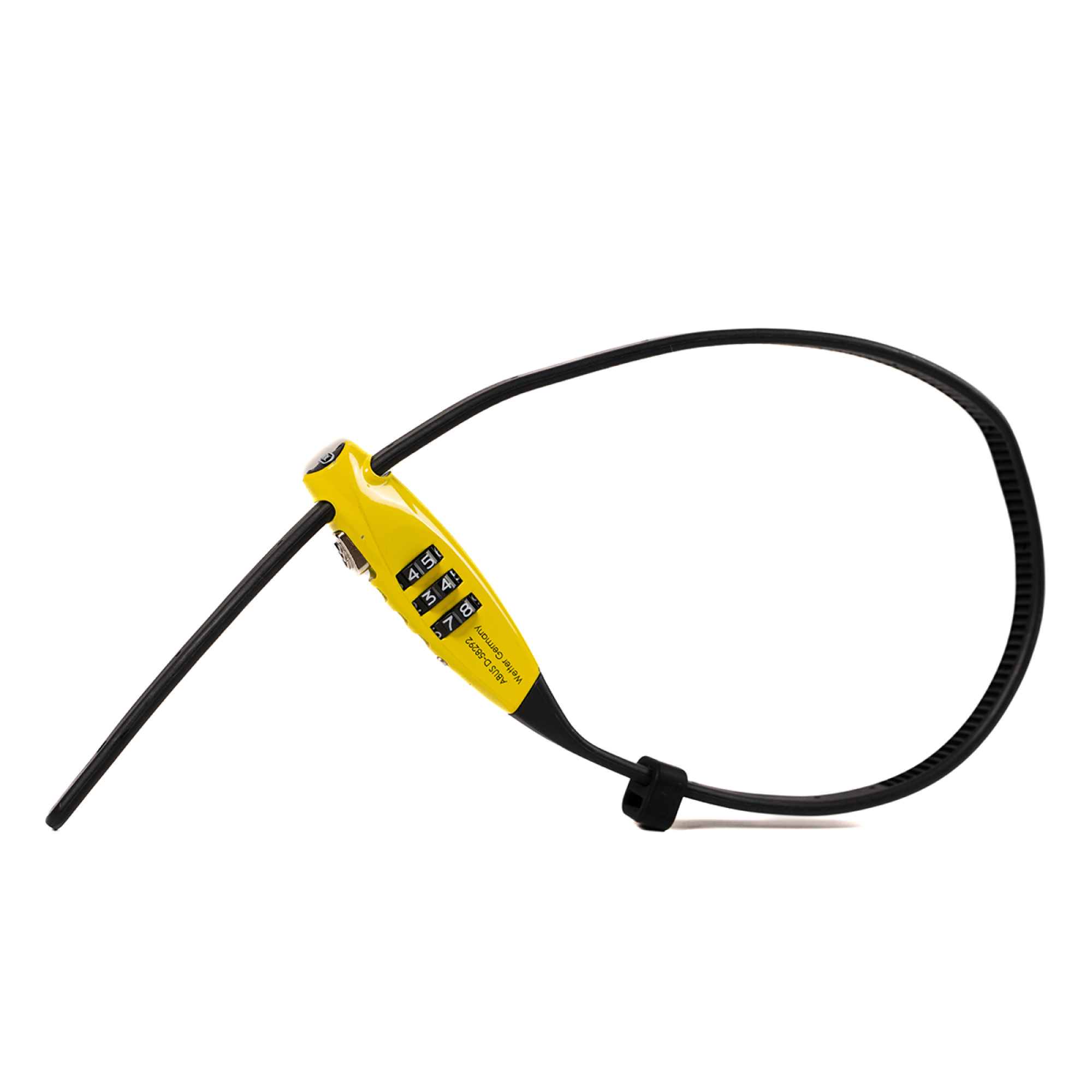 ABUS Combiflex™ TravelGuard Yellow Lock | JackRabbit eBike
