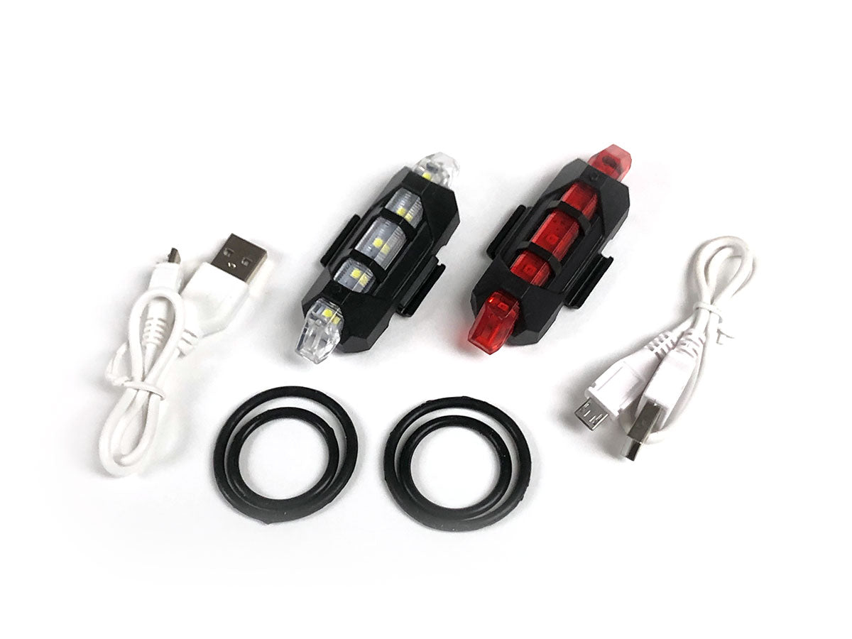 LED Front & Rear Light Set