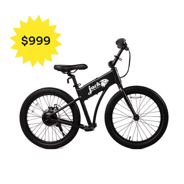 JackRabbit OG2 - Lightweight & Compact Micro eBike, Black