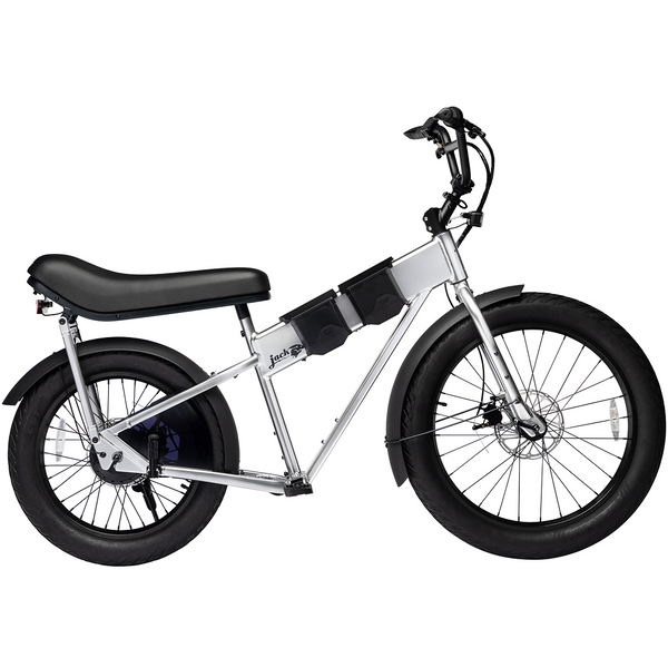 JackRabbit MG Doble - Lightweight 2-Up Seat Micro Hauler, Silver