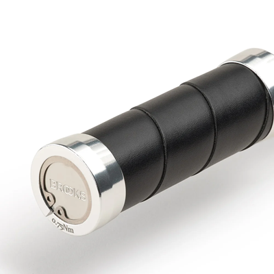 Brooks Slender Leather Grips - Black 130/100