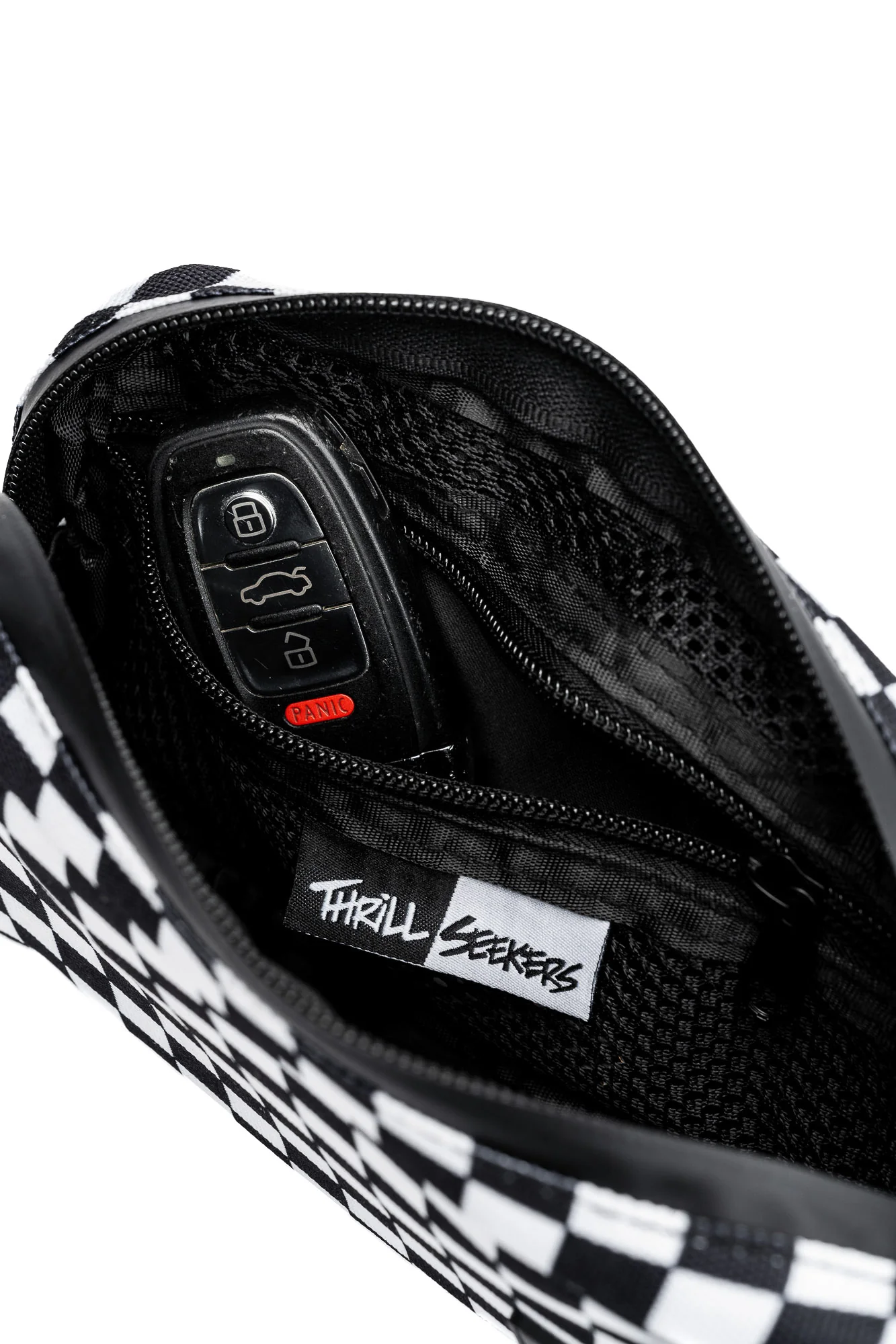 Thrill Seekers Checkered Bar Bag