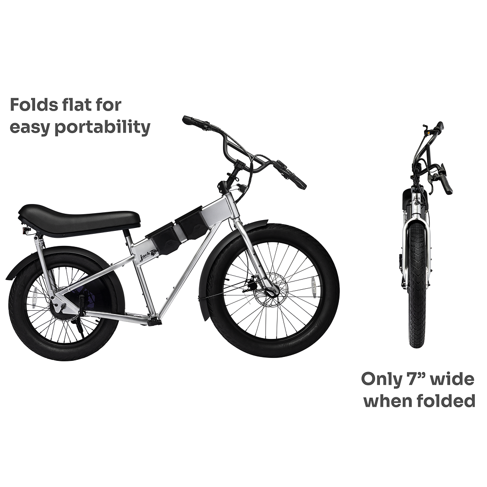 JackRabbit MG Doble - Lightweight 2-Up Seat Micro Hauler, Silver