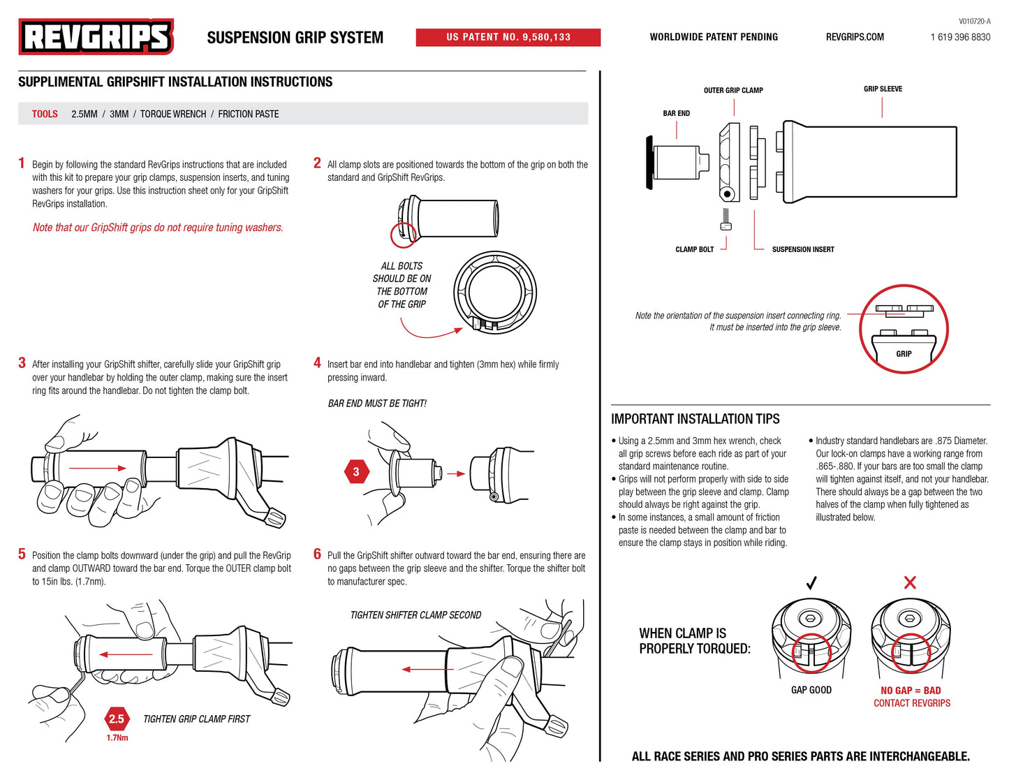 Grip Shift Compatible Pro Series Grip System