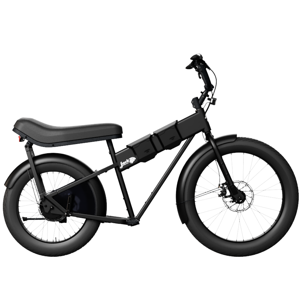 JackRabbit MG Doble - Lightweight 2-Up Seat Micro Hauler, Black