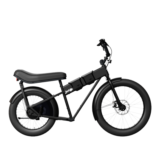 JackRabbit MG Doble - Lightweight 2-Up Seat Micro Hauler, Black