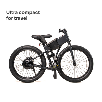 JackRabbit OG2 Pro - Lightweight & Compact Pro Micro eBike, Black