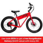 JackRabbit XG - Lightweight & Compact XL Micro eBike, Red