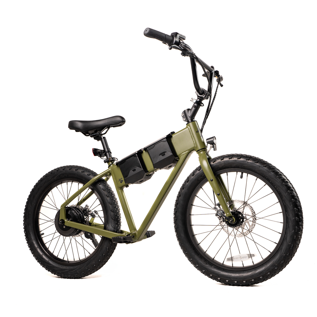 JackRabbit XG Pro - Lightweight & Compact "Big" Pro Micro eBike, Army Green