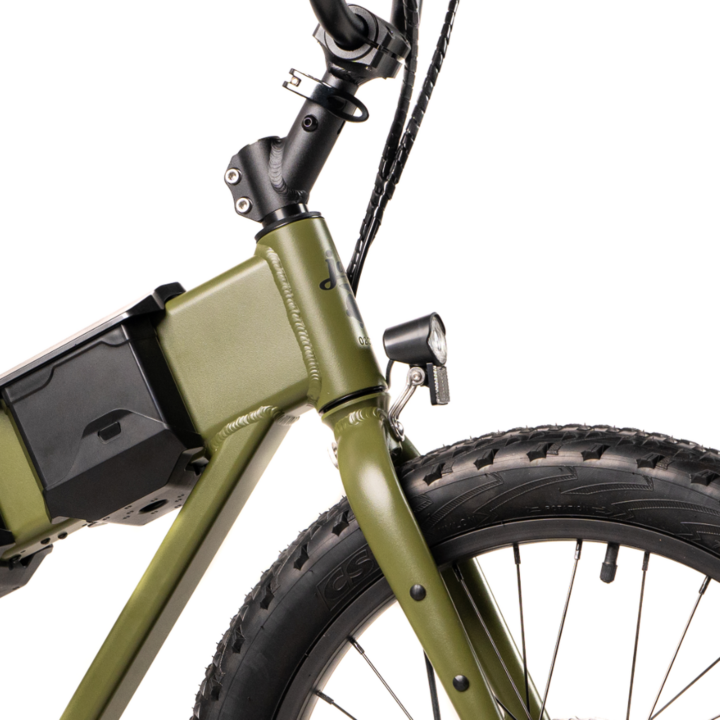 JackRabbit XG Pro - Lightweight & Compact "Big" Pro Micro eBike, Army Green