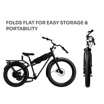 JackRabbit MG Cargo - Lightweight Cargo Electric Bike, Black