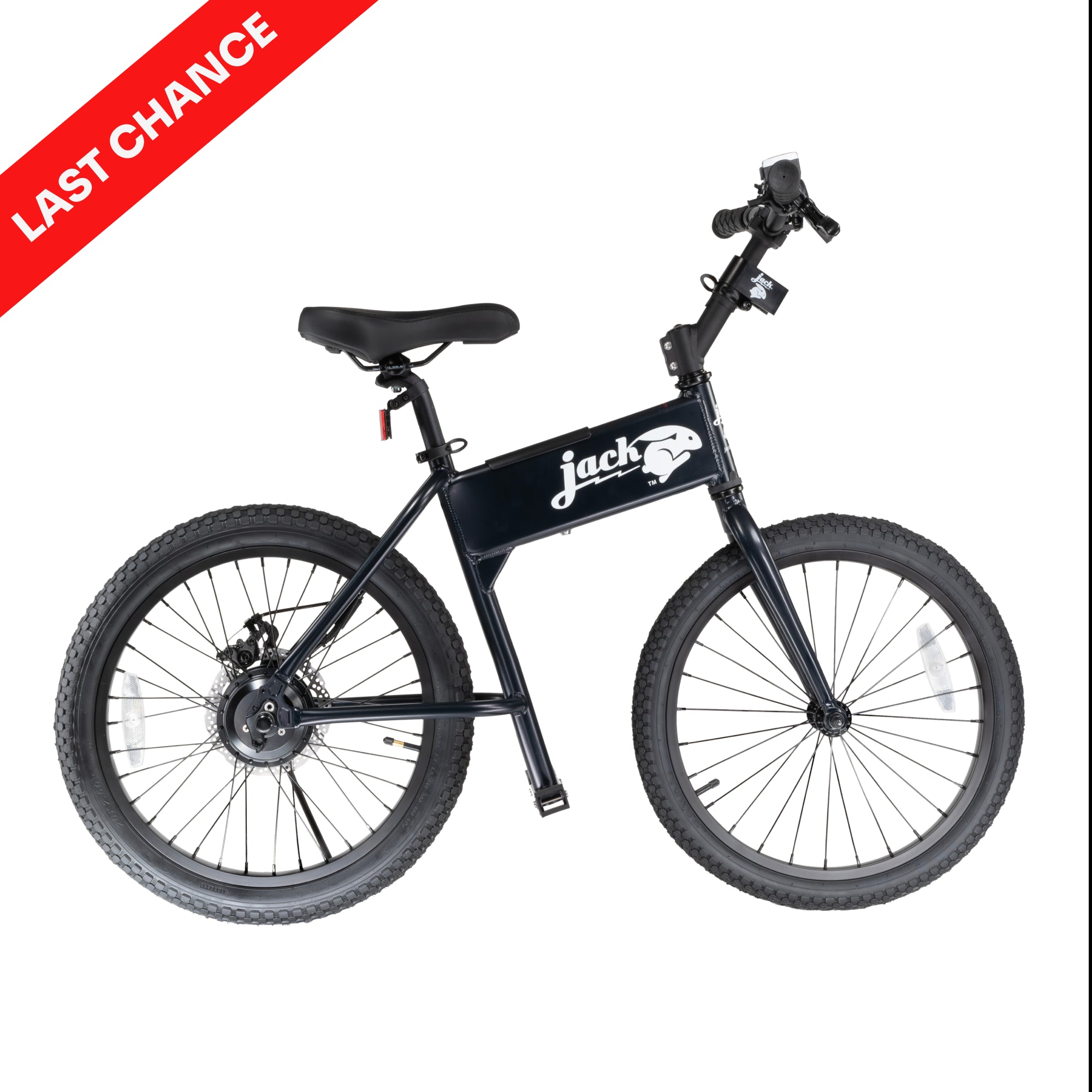 JackRabbit OG - Lightweight & Compact Micro eBike, Black