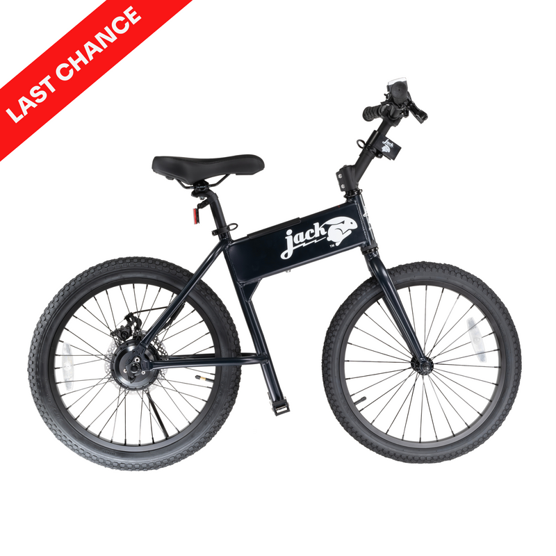 JackRabbit OG - Lightweight & Compact Micro eBike, Black