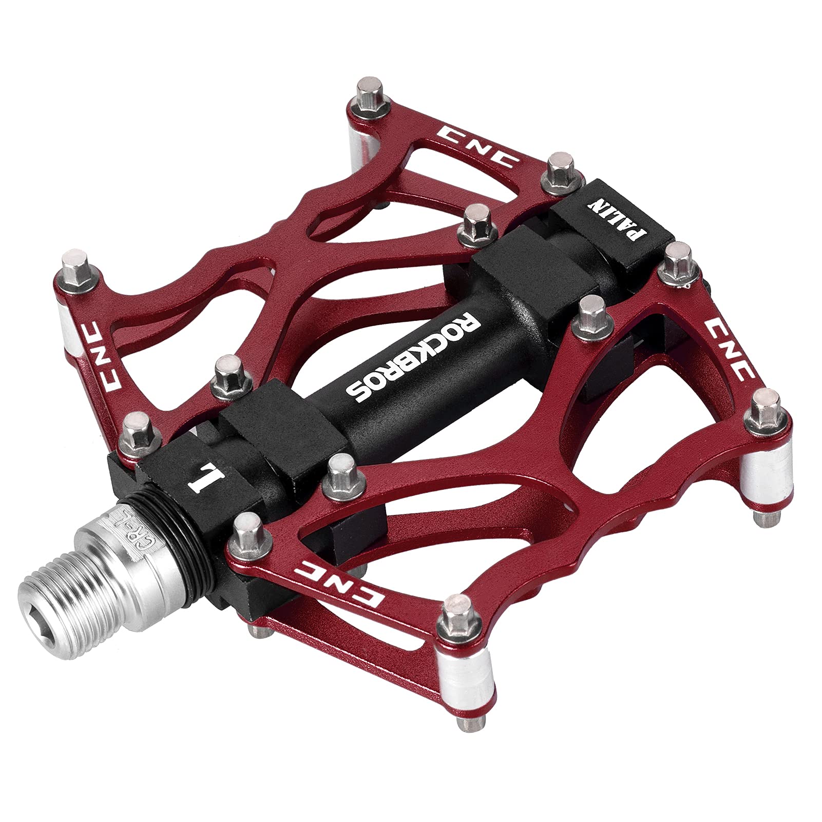 Aluminum Platform Pedals, Red