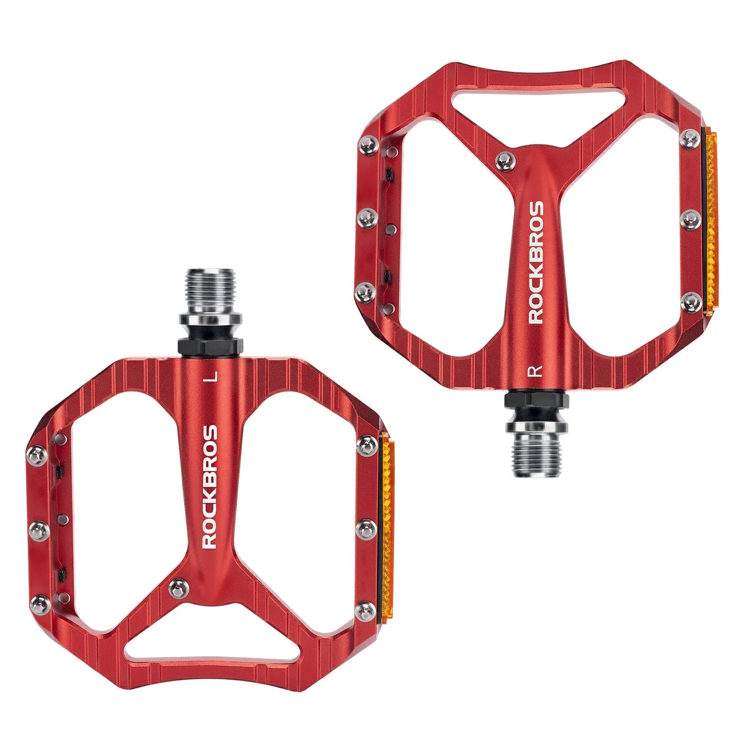 bike pedals red Rocket-Style Aluminum Bike Pedal, Red