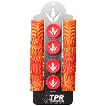 Envy Handgrips V3 (TPR) - Orange/Red (Pair) | JackRabbit eBike