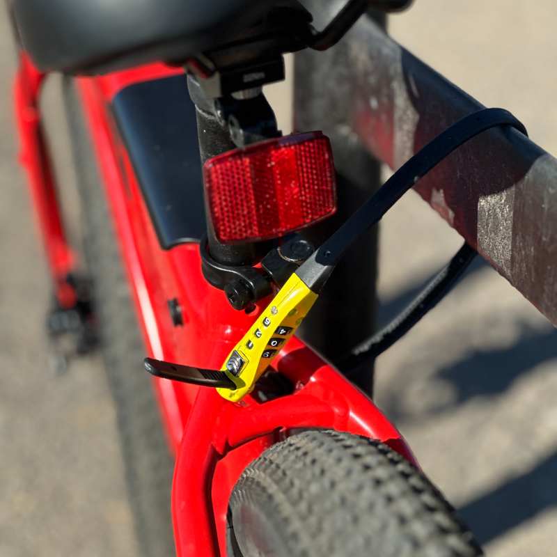 Yellow best sale bike lock