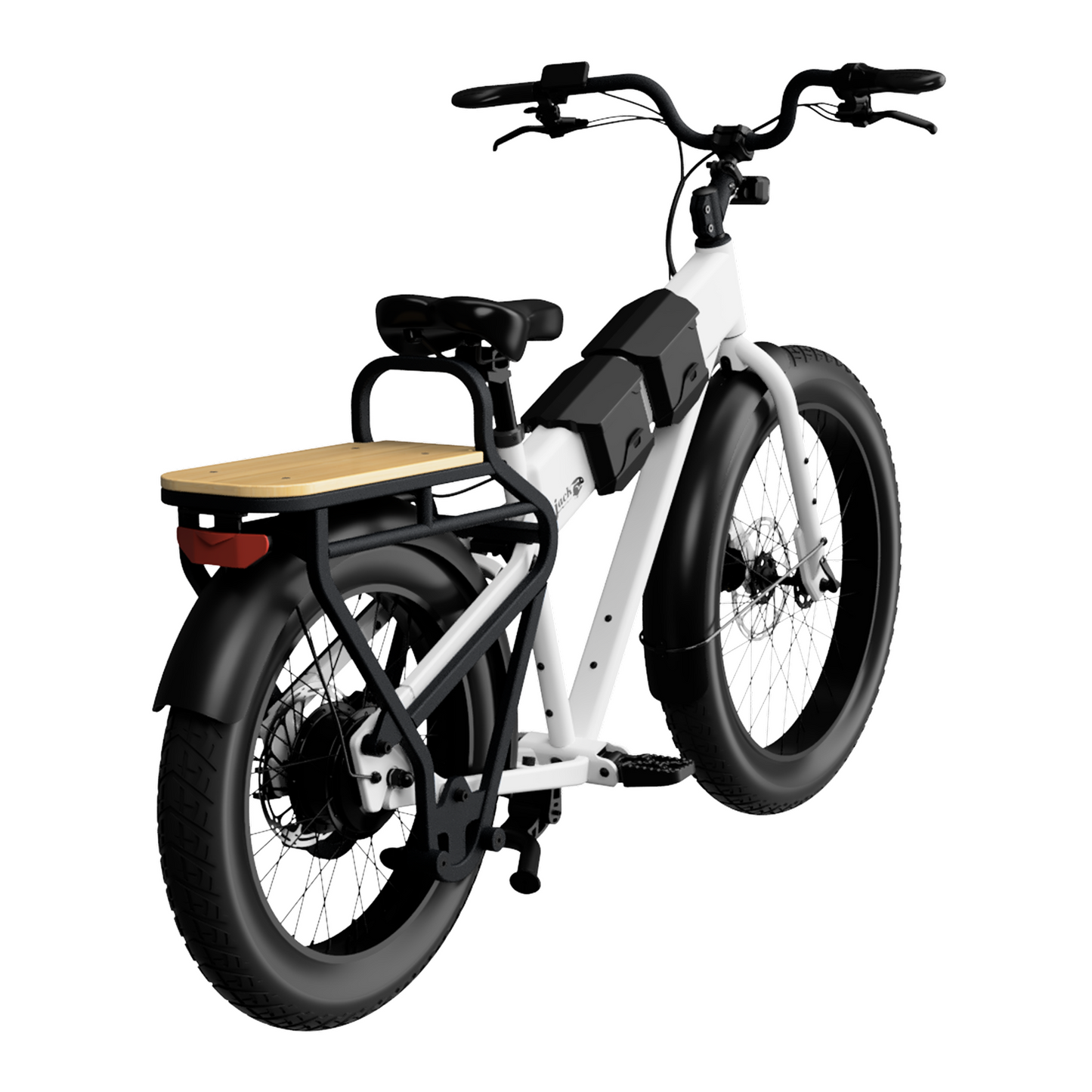 JackRabbit MG Cargo - Lightweight Cargo Electric Bike, White
