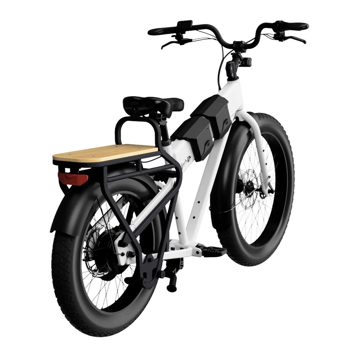 JackRabbit MG Cargo - Lightweight Cargo Electric Bike, White