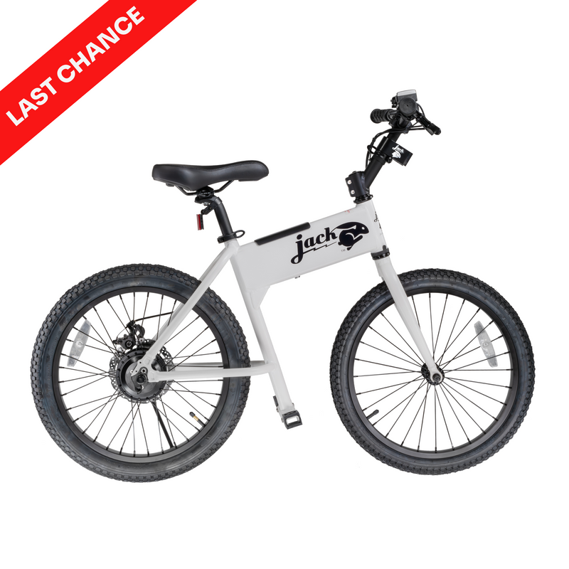 JackRabbit OG - Lightweight & Compact Micro eBike, White